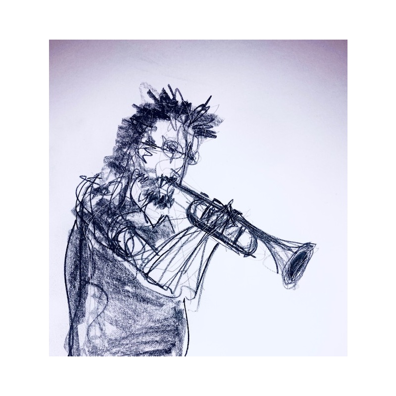 Trumpet Player II by Jason Fricke