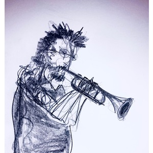 Trumpet Player II by Jason Fricke