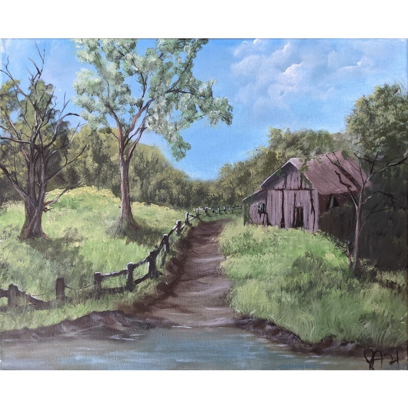 Dirt Path to Old Shed  by Jessica Ackerson