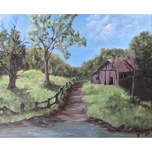 Dirt Path to Old Shed  by Jessica Ackerson
