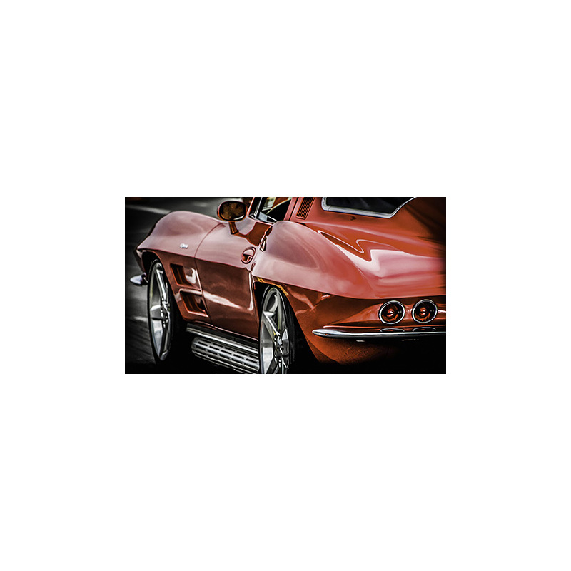 Red Corvette by Ron Ballok