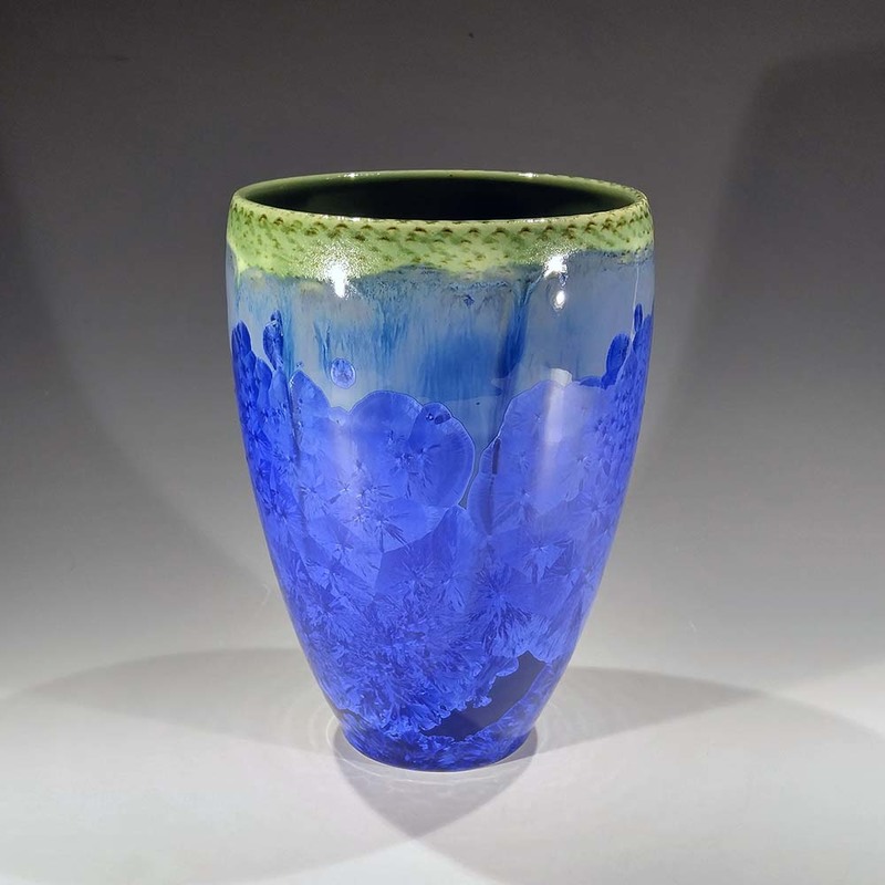 #1228 Crystalline Vase by Morgan Harris
