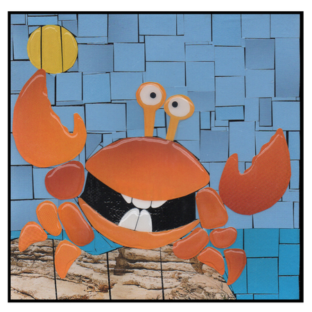 Medium happy crab 6 x 6