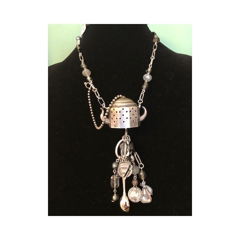 Tea Lovers Necklace by Mary Abbott Hess