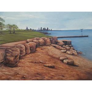 Chicago Beach Rocks by MOSES OKPEYOWA