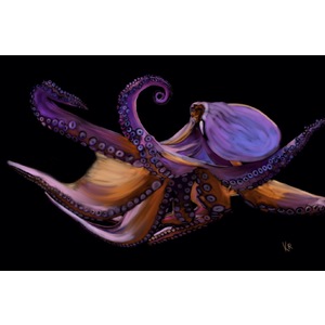 Purple Octopus by Kyra Richter