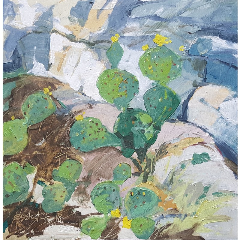 Flowers in the rocks by Richard Szkutnik