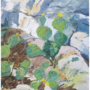 Flowers in the rocks by Richard Szkutnik