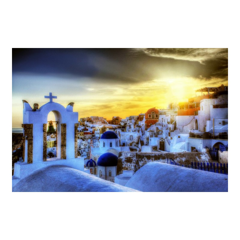 Sunset in Santorini - Available in sizes up to 8' by Dale and Gail Horn
