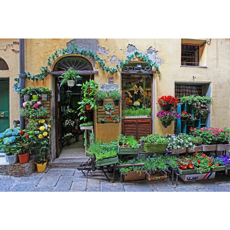 Portovenere Market - Available in sizes up to 8' by Dale and Gail Horn