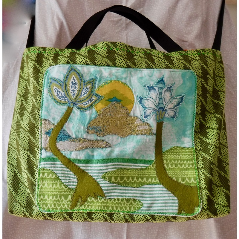 Green Scene shopping tote by Mary Dobbs