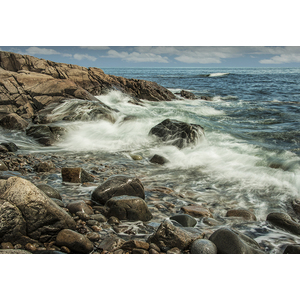 Wild Maine Shore in Acadia National Park by Randall Nyhof