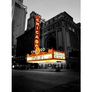 Nostalgic Theater Series Chicago Theater  by Brian Horan