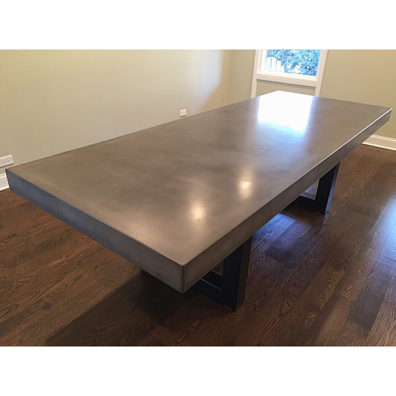 Custom Concrete Dining Table  by Lori Askew