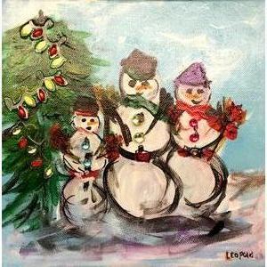 Embellished Snowmen by Bob Leopold