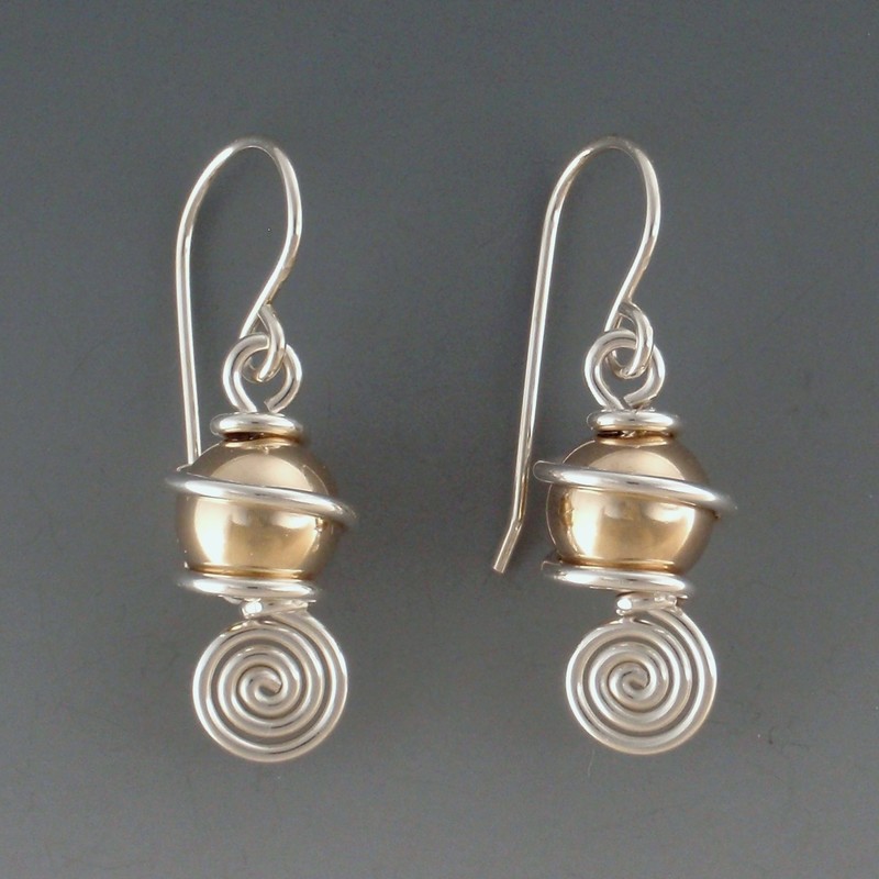 Silver & Gold Earrings by BettyJ  Christian