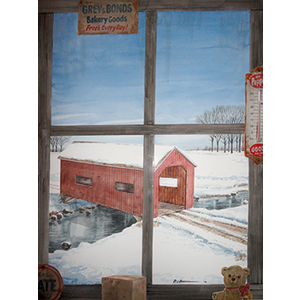 Red Covered Bridge by Don Brown