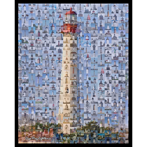 Cape May Lighthouse Photo Mosaic Print Art by David Addario