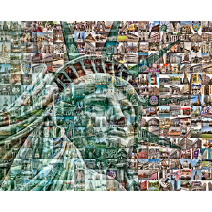 All Things New York City Photo Mosaic Print Art by David Addario