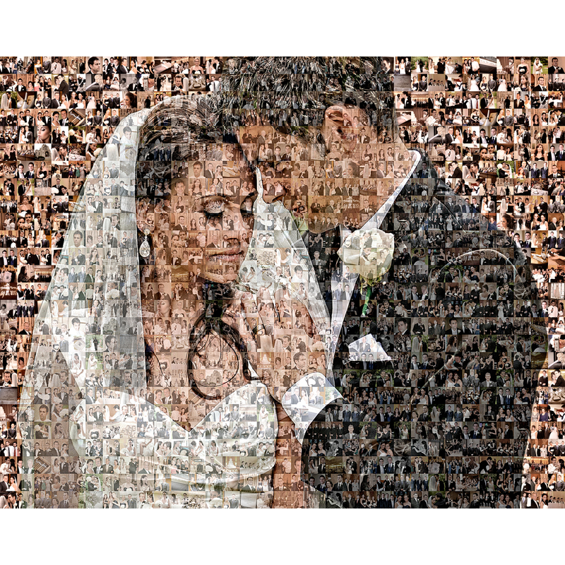 Custom Photo Mosaic Print Art using 50-200 of your personal photos by David Addario