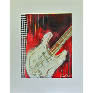 White Guitar by Cindy Aune