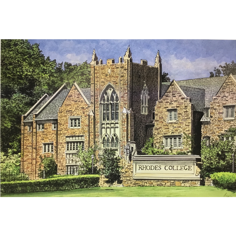 Rhodes College, Print Only by John Stoeckley