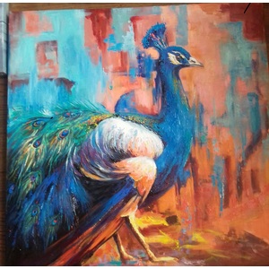 Dancing peacock by Promila Kumar