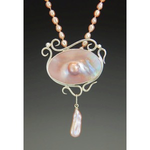 Blister pearl necklace by Harry Mackie