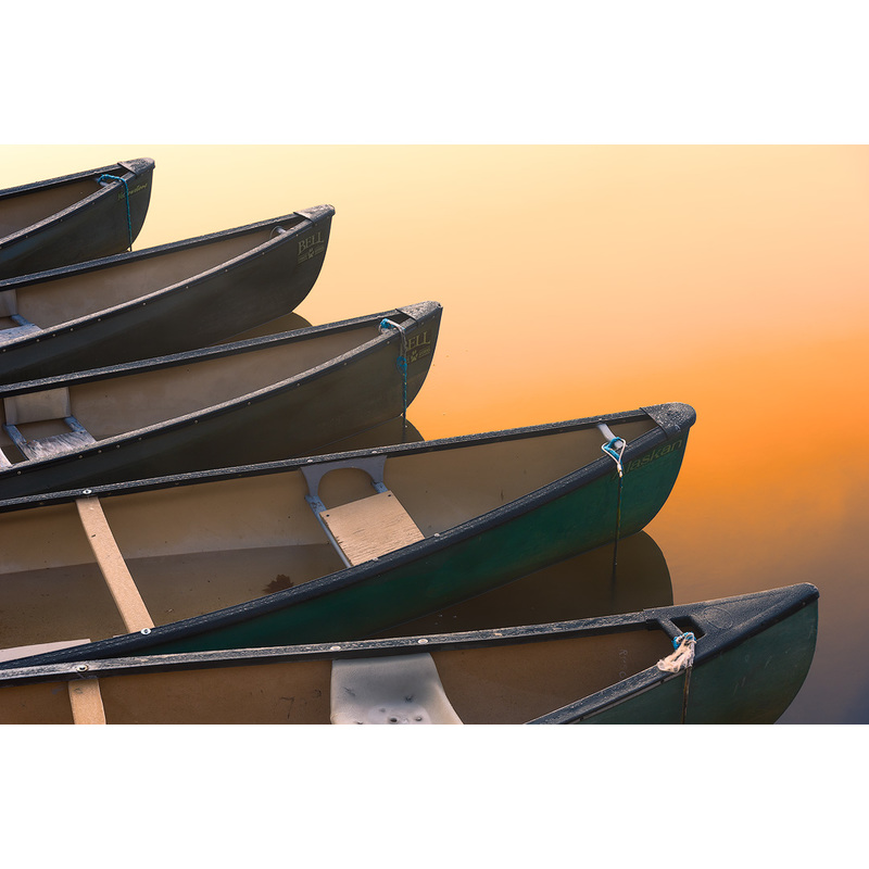 Five Canoes by John Weller