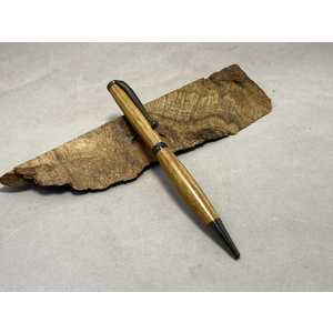 Slim Pen made from Four Roses bourbon barrel, gunmetal hardware by Joel Lockridge