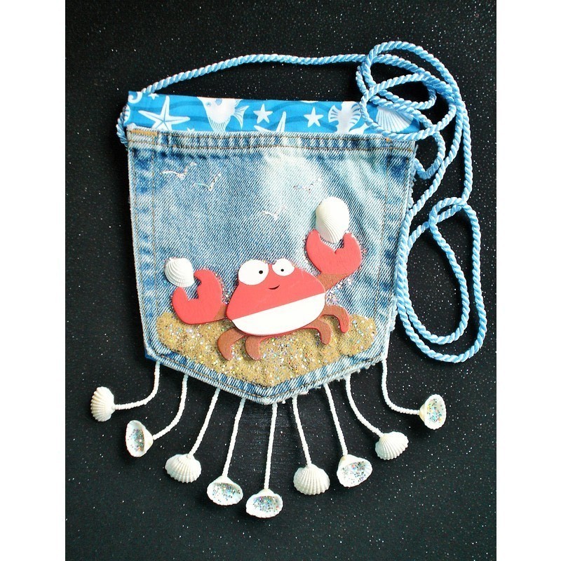 Happy Crab Purse by Sharon Lippert