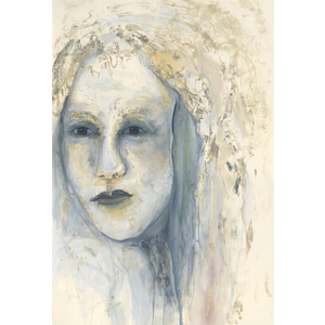 Woman in White Hood (30 x 38 Original Sold)See edition for print sizes by Anne Hanley