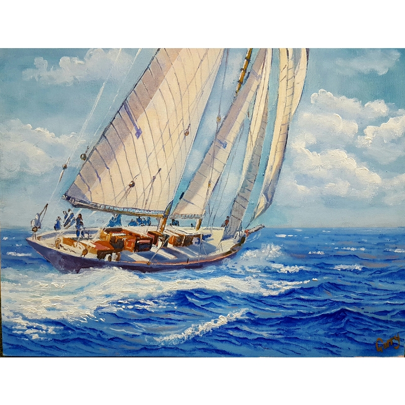 Sailboat.Sketch by Garry Arzumanyan