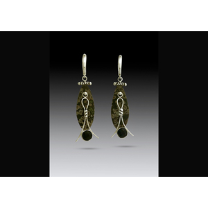 Cleopatra earrings, Sa by Deborah Fehrenbach