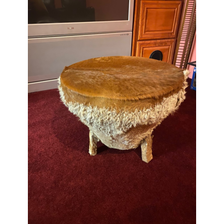Medium african drum coffie table