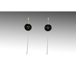 Granulation Threader earrings by Deborah Fehrenbach