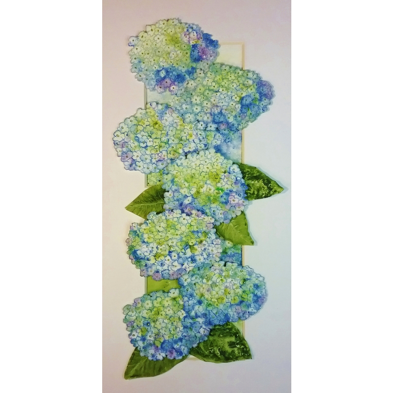 Blue and Green Hydrangea by Elizabeth Waddington