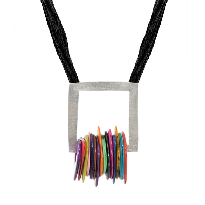 Silver Quad Necklace by Ande Axelrod