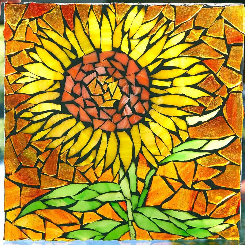 Large done sunflower