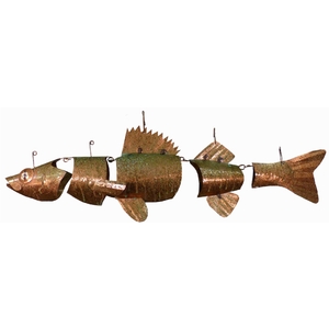 Copper and Brass Walleye Mobile by Kevin Edgar