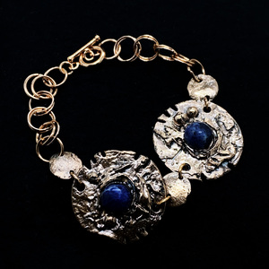 Sodalite and Copper Bracelet by Michael Opipari