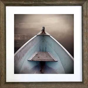 Blue Boat 44"x44" Framed by Steve Wewerka
