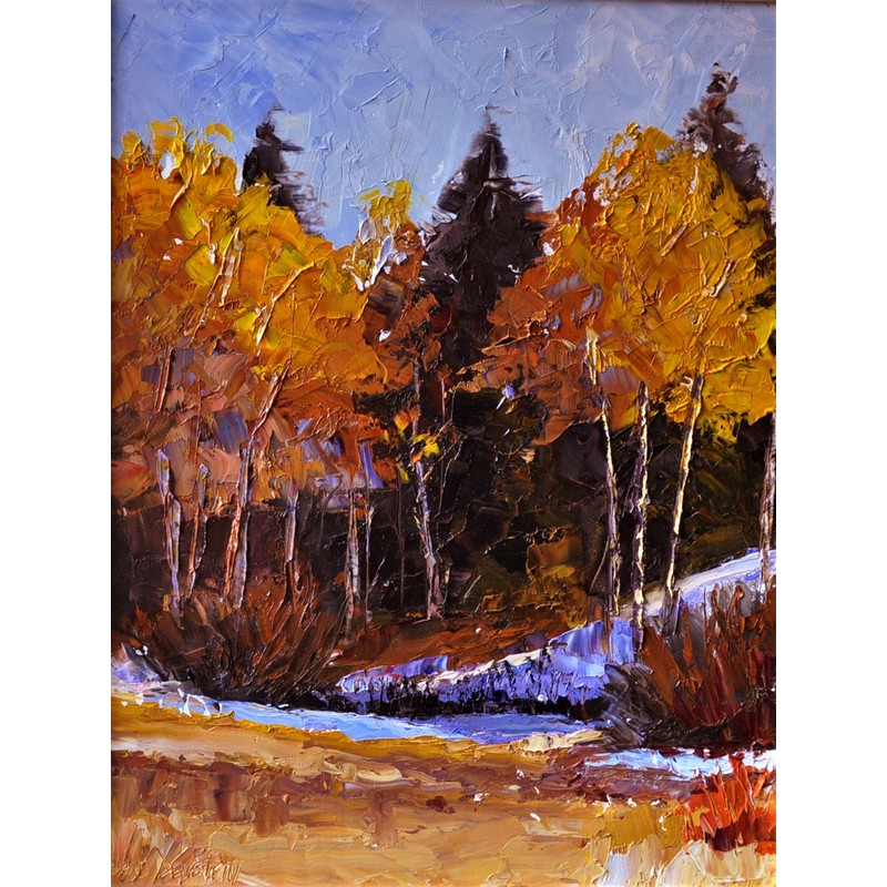 Fall trees by Barbara Benstein