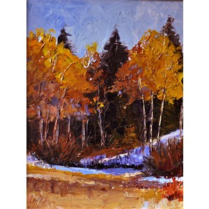 Fall trees by Barbara Benstein