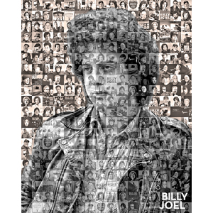 Billy Joel Photo Mosaic Print Art by David Addario