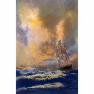 Sails at Sunset 20 x 30 by Matt Jackson