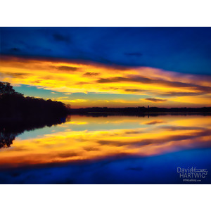Sundown on Cedar Lake by David Timothy Hartwig