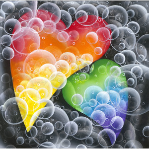 Bubble Hearts by Peter Thaddeus