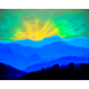 Blue Mountains 16 x 20 by Matt Jackson