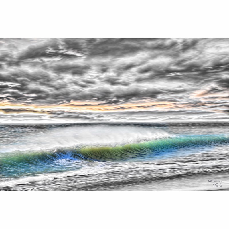 A Blustery Beach 20 x 30 by Matt Jackson